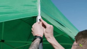 Pop Up Складной тент со стенами 3x4.5 м, Зелёный, X серия, алюминий (шатёр, павильон, навес)