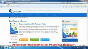 How to Use Daossoft Excel Password Recovery