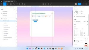 Figma UI Design Tutorials: How to make a modern app Payment system