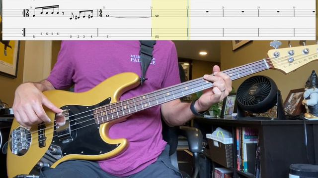 The Ocean by Led Zeppelin Isolated Bass Cover with Tab