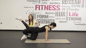 Отведение ноги вверх и в сторону