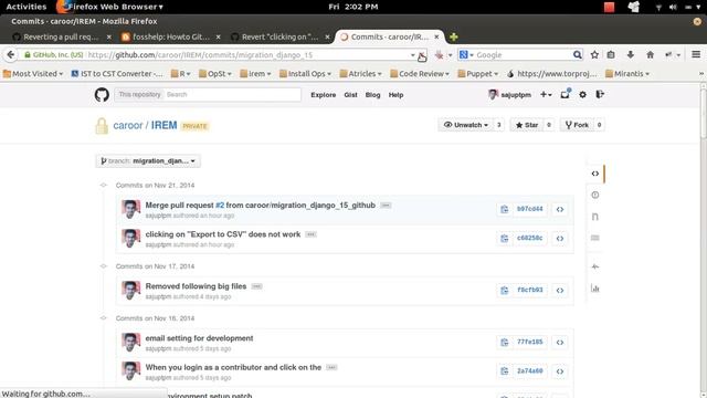 Howto Github Reverting a pull request