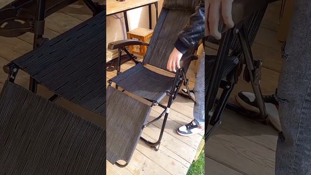 отдыхать не работать))))). кресло шезлонг.#покупки #для дома смотреть онлайн