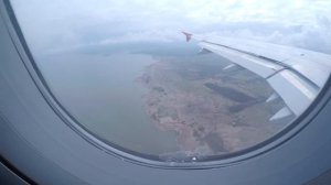 Airbus A319 Москва (Домодедово) - Калининград (Храброво). Уральские авиалинии. Взлет и посадка