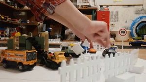 Lego железнодорожный переезд без шлагбаума 2-ая серия. (переезд в ремонте)