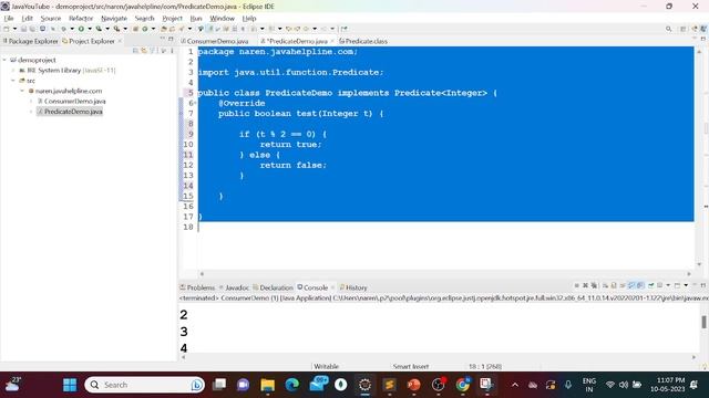Consumer, Predicate & Supplier in Java8 By Naren