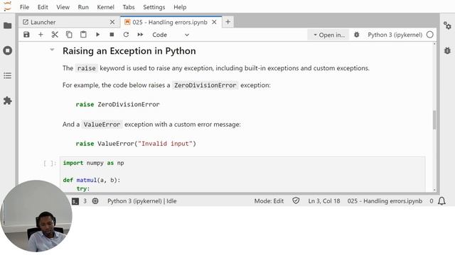 025 - ERROR HANDLING AND EXCEPTIONS IN PYTHON