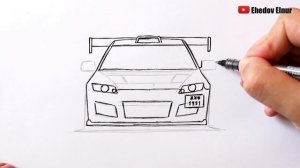 Как нарисовать машину Mazda