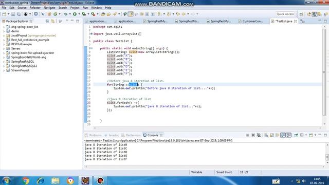 Java8 forEach смотреть онлайн