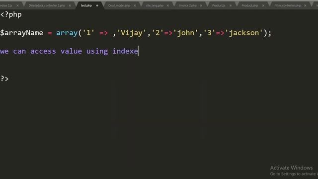 Array in php