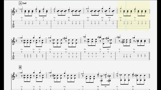 [Guitar TAB] Carcassi Op.60 - No.16 смотреть онлайн
