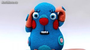 Амигуруми: схема Собачка Пуговка. Игрушки вязаные крючком - Free crochet patterns.