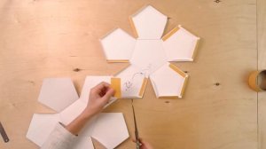 Красивый звездчатый многогранник из бумаги, star polyhedron