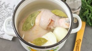 Бульон из куриных окорочков