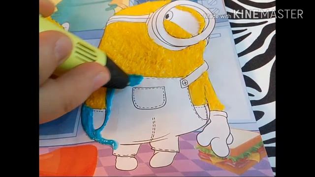 DIY! ИГРУШКА МИНЬОН ИЗ 3Д РУЧКИ! ПОДЕЛКИ 3Д РУЧКОЙ! смотреть онлайн