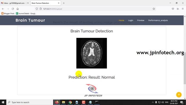 Brain Tumour Detection Using Deep Learning | Python IEEE Final Year Project
