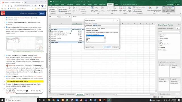 CSCI 1070   Excel 2019   Chapter 4   Independent Project