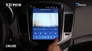 Мультимедийная система с вертикальным расположением экрана   TEYES TPRO на шевроле круз дорестайлин