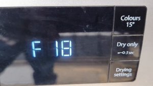 Whirlpool washing machine F18 error code