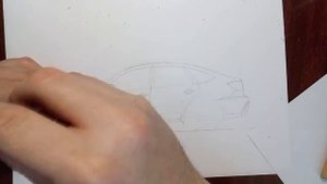 Рисуем Ладу Гранту лифтбек тюнинг, как нарисовать машину