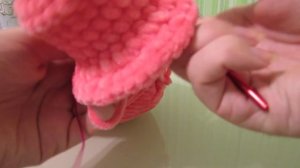 Игрушка Поросенок из плюшевой пряжи.  Свинка крючком. Часть 1