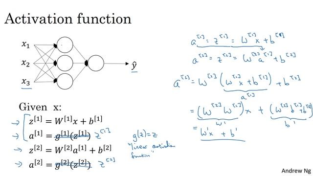 Why Non-linear Activation Functions (C1W3L07) смотреть онлайн