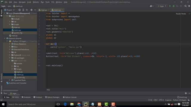 Student Management System Project in Python Part 2