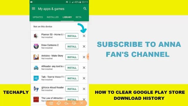 How to Clear Google Play Store Download History смотреть онлайн
