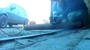 Установка "буржуйки" в новый гараж!! (Installation of "stove" in a new garage!!)