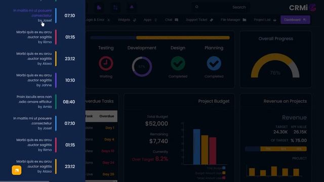 Project Management Dashboard Bootstrap 5 Admin Template with Dark RTL Theme смотреть онлайн