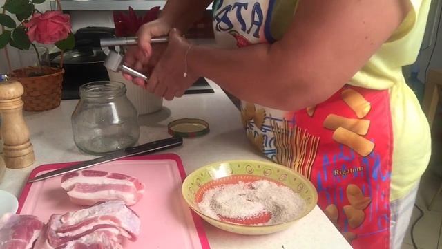 Домашнее САЛО/ГРУДИНКА. ЗАСОЛКА В БАНКЕ