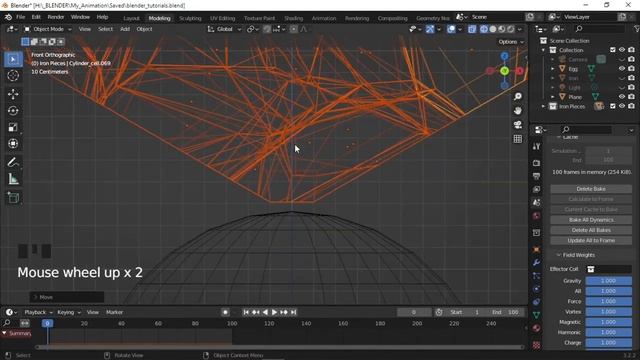 Simple Blender animation tutorial using Rigid Body and Cell Fracture Addon | Blender 3.2.2 смотреть онлайн
