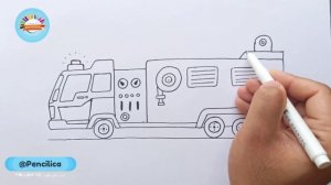 How To Draw A Fire Truck Easy