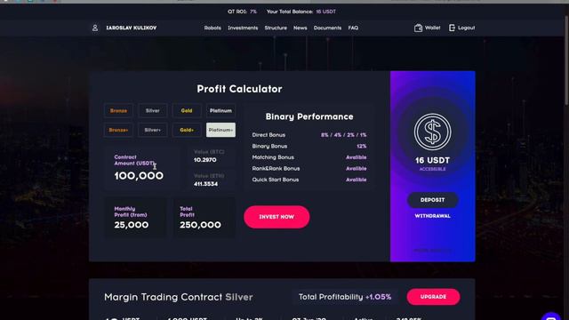 Qubittech Апгрейд пакета на 10000$ Обзор личного кабинета смотреть онлайн