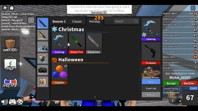 MM2 Roblox! Trading Ice Wing! смотреть онлайн