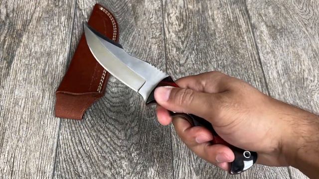 Ash HK703R Handmade Hunting Skinner Bushcraft Knife 440c steel 8 5 inches