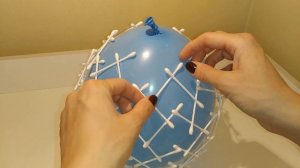 Шар из ватных палочек