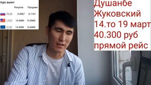 Авиа билет Душанбе Жуковский арзан билет