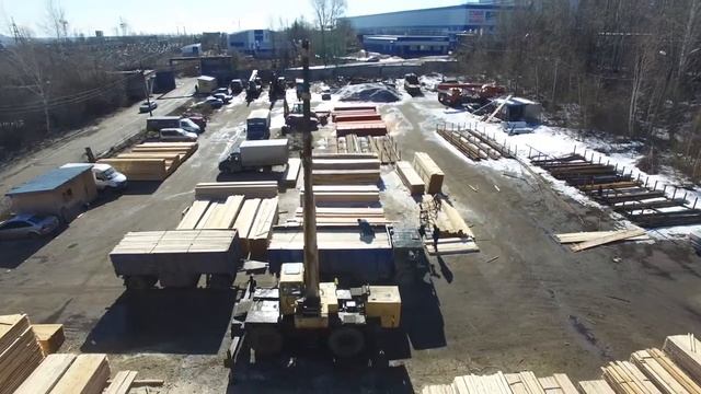 Торговый дом "Мир Дерева" с квадрокоптера. смотреть онлайн