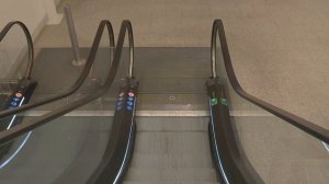 Sweden, Stockholm, Skärholmen Centrum, 2X elevator, 4X escalator