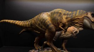 Nanmu Dinosaur Tyrannosaurus Rex Bull Brown Version Unboxing and Review 4K | Jurassic Park