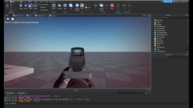 cool gun attachments (FPS Test Framework) - ROBLOX Studio