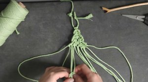 Macrame DIY,chrismas tree,макраме ёлочка,елочная игрушка,macrame christmas,макраме для начинающих