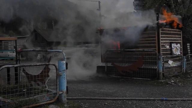 пожар в деревне 