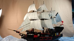 Lego корабль: "Чёрный король"; обзор самоделки из китайских наборов