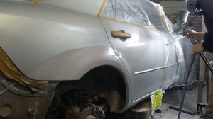 mazda 6 Priming and painting. Грунтование и покраска. part3