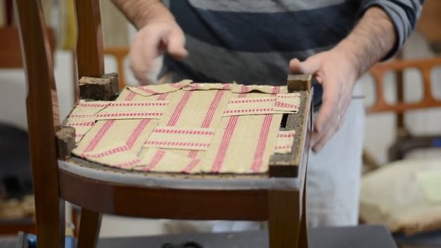 How To Upholster: 19th Century Biedermeier Chair (part 1)