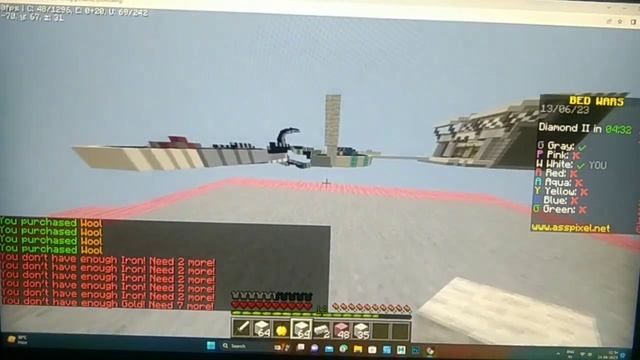Minecraft Java edition 1 v 2 bed war смотреть онлайн