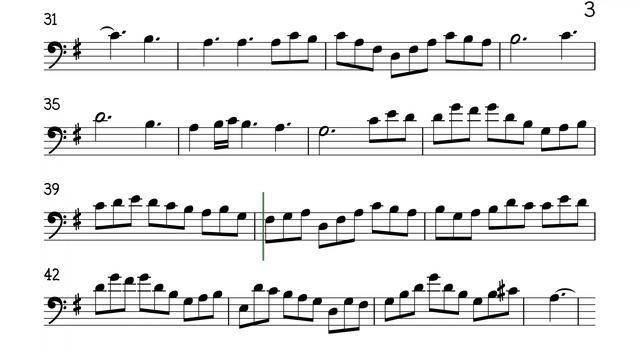 Jesu Joy of Man's Desiring Cello Trombone Sheet Music Backing Track Play Along Partitura смотреть онлайн