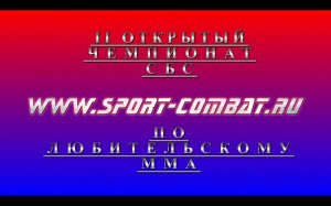Второй Открытый Чемпионат Союза боевого спорта по MMA 8 мая 2011г.Жуковский